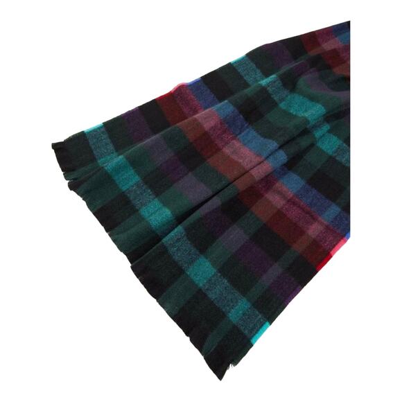 NEW Torrid Long BLANKET SCARF 76”x24” Multi Block Plaid Check Large Soft Wrap - Picture 3 of 4